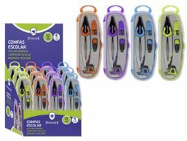 COMPAS FOSFORITO 4 COLORES BISMARK FLUORESCENTE