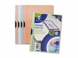 DOSSIER CON CLIP A4 310X225 PP PASTEL