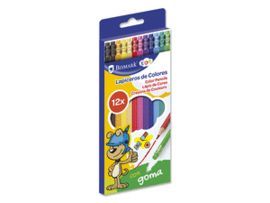 LAPICES 12 COLORES CON GOMA