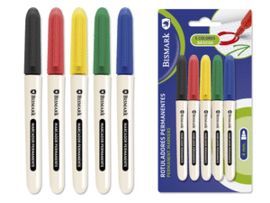 ROTULADORES PERMANENTES COLORES BASICOS PACK 5U