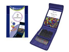 ESTUCHE PLEGABLE COLOREAR ROTULADORES Y PINCEL
