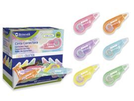 CINTA CORRECTORA MINI BISMARK PASTEL 5 METROS