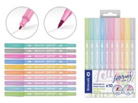 ROTULADORES DOBLE PUNTA LETTERING PASTEL 10U