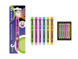 BOLIGRAFO 6 COLORES GLOW IN THE DARK