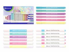 SET 18 ROTULADORES ESCRITURA PASTEL