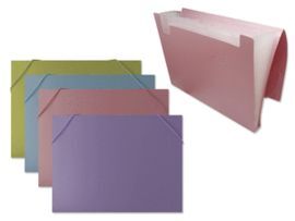 CARPETA FUELLE PP A4 COLORES PASTEL SURTIDOS