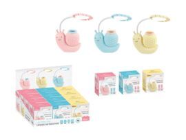 LAMPARITA SOBREMESA CARACOL CON CUBILETE SURTIDAS