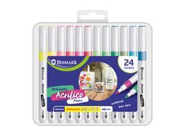 SET 24 ROTULADORES ACRILICOS METALIZADOS