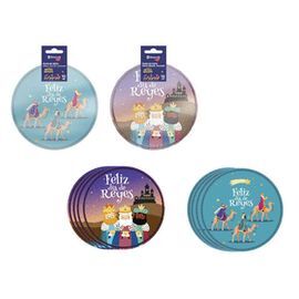 PLATOS REYES MAGOS 23CM PACK 10U