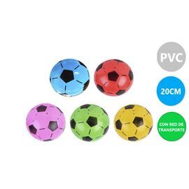PELOTA NO INFLADA PVC FUTBOL Nº4 22CM 50GR SURTIDA