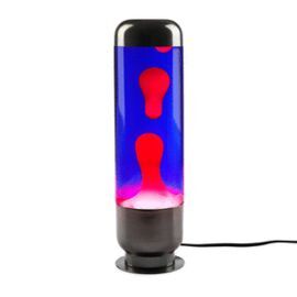 LAMPARA LAVA ALUMINIO THE CAPSULE PURPURA/ROJO