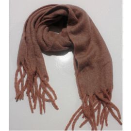 BUFANDA CORONEL TAPIOCA LISA ROSA FLECOS