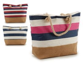 BOLSO PLAYA RAYAS COLECCION COLORES SURTIDO