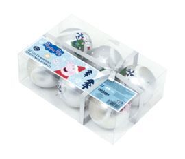 BOLAS NAVIDAD 8CM PACK 6