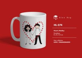 TAZA CERAMICA ENAMORADOS LOVE INSIDE HEART
