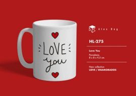 TAZA CERAMICA ENAMORADOS LOVE YOU