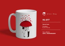 TAZA EMNAMORADOS LOVE BELOW UMBRELLA