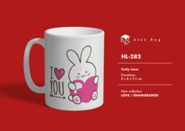 TAZA EMNAMORADOS I LOVE YOU RABBIT