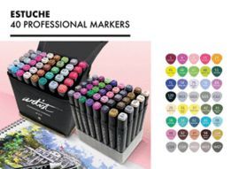 ESTUCHE LUXURY CANVAS GAMA ARTIST 40 COLORES