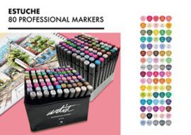 ESTUCHE LUXURY CANVAS GAMA ARTIST 80 COLORES
