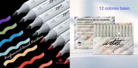 ROTULADORES PROFESSIONAL BRUSH MARKER BASIC COLORS