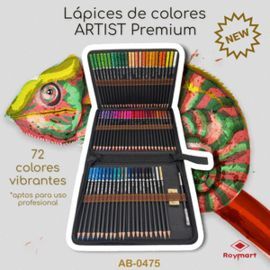 ESTUCHE 72 LAPICES DE COLORES PREMIUM C/ GOMA Y EX