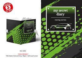 DIARIO A5 168H CON CANDADO RACING SERIES