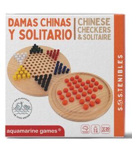 JUEGO DAMAS CHINAS Y SOLITARIO