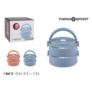 FIAMBRERA DOBLE PLAST-ACERO 0.6L SURTIDO