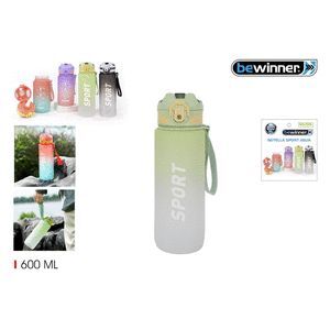 BOTELLA SPORT MULTICOLOR PAJITA 800ML BEWINNER SUR