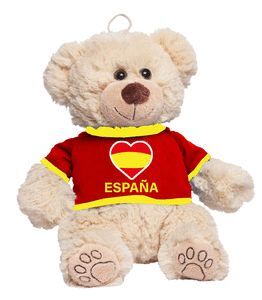 PELUCHE OSO CAMISA ROJA ESPAÑA 20CM