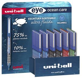 EXPOSITOR 36 BOLIGRAFO UNIBALL EYE OCEAN CARE COLO