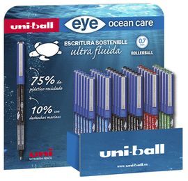 EXPOSITOR 36 BOLIGRAFO UNIBALL EYE OCEAN CARE COLO