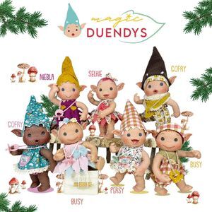 EXPOSITOR 8 DUENDYS MUÑECOS SURTIDOS