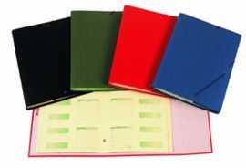 CARPETA CLASIFICADORA Fº AZUL 12 DEP SOLAPA