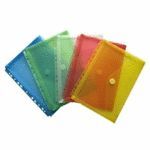 SOBRE A4 CIERRE VELCRO MULTITALADRO FUELLE ROJO