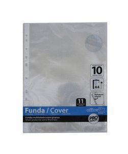 FUNDAS A4 MULTITALADRO EXTRA GRUESA BOLSA 10U