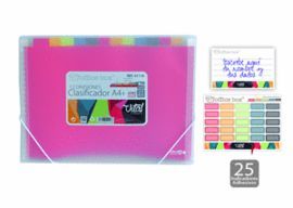 CLASIFICADOR CON GOMAS 12 DIVISIONES OFFICE BOX REF.41118