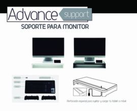 SOPORTE MONITOR ADVANCE SUPPORT BLANCO