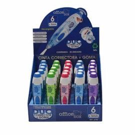 CORRECTOR DUO CON GOMA DISPLAY CON 25 UNIDADES