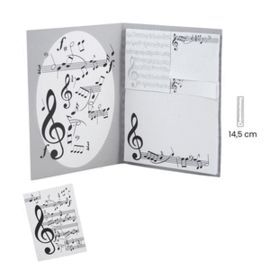 SET NOTAS ADHESIVAS MEDIANAS NOTAS MUSICA