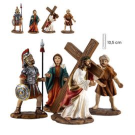 FIGURA CAMINO CALVARIO SET DE 4 FIGURAS