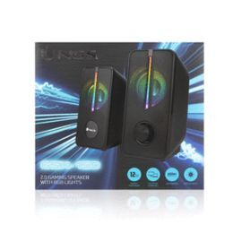 ALTAVOZ GAMING CON ILUMINACION LED RGB, 12W Y CONE