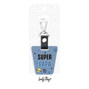 LLAVERO PETROL BLUE SUPER PAPA
