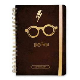 CUADERNO TAPA FORRADA A5 BULLET HARRY POTTER GLASS