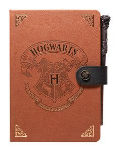 CUADERNO A5 CON BOLIGRAFO VARITA HARRY POTTER
