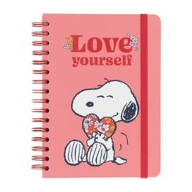 CUADERNO TAPA FORRADA A5 BULLET SNOOPY LOVE YOURSE