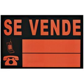 CARTEL SE VENDE 30X40 CM