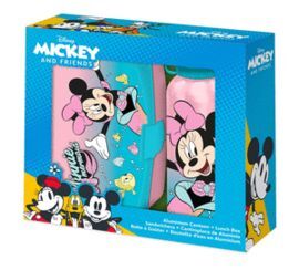 BOTELLA ALUMINIO 500ML + SANDWICHERA MINNIE