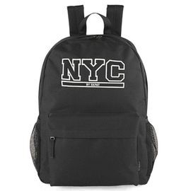 MOCHILA CON PORTATODO NYC NEGRA